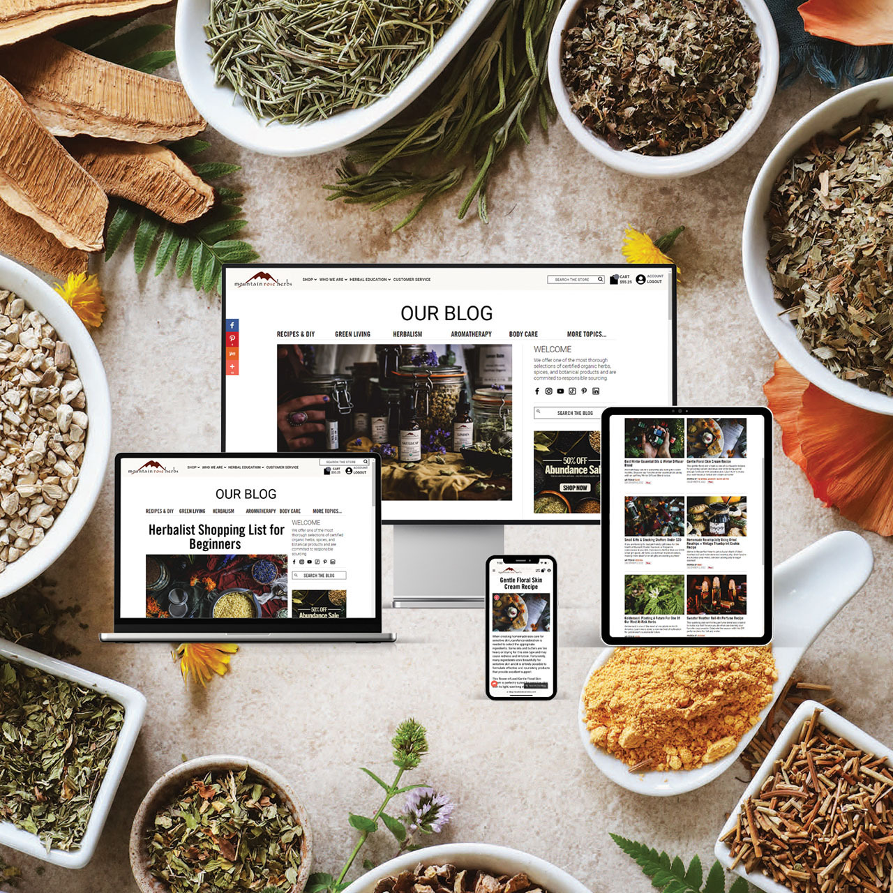 preview of blog webpage